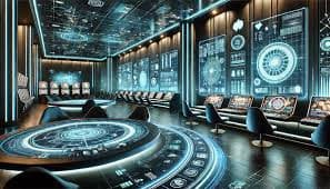 Tampilan meja live casino dengan dealer langsung Asianbet77